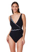 Profile by Gottex Layla Tricolore V-Neck Surplice One Piece